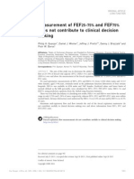 Measurement of FEF and FEF Does Not Contribute To Clinical Decision Making