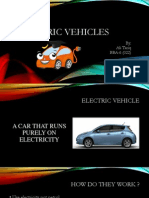 Electric Vehicles: By: Ali Tariq BBA-6