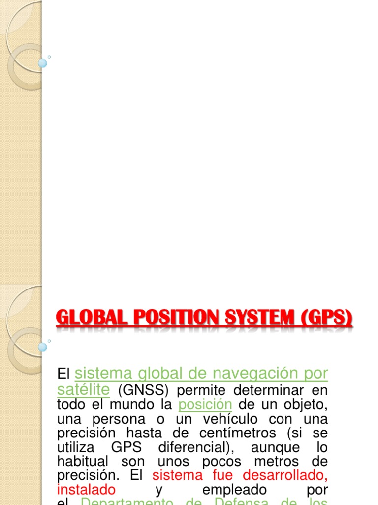 Global Position System (GPS) Samuel 2 PDF Sistema de