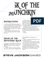 Mask of The Munchkin: Instructions