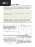 Math 1526 Consumer and Producer Surplus: Scenario