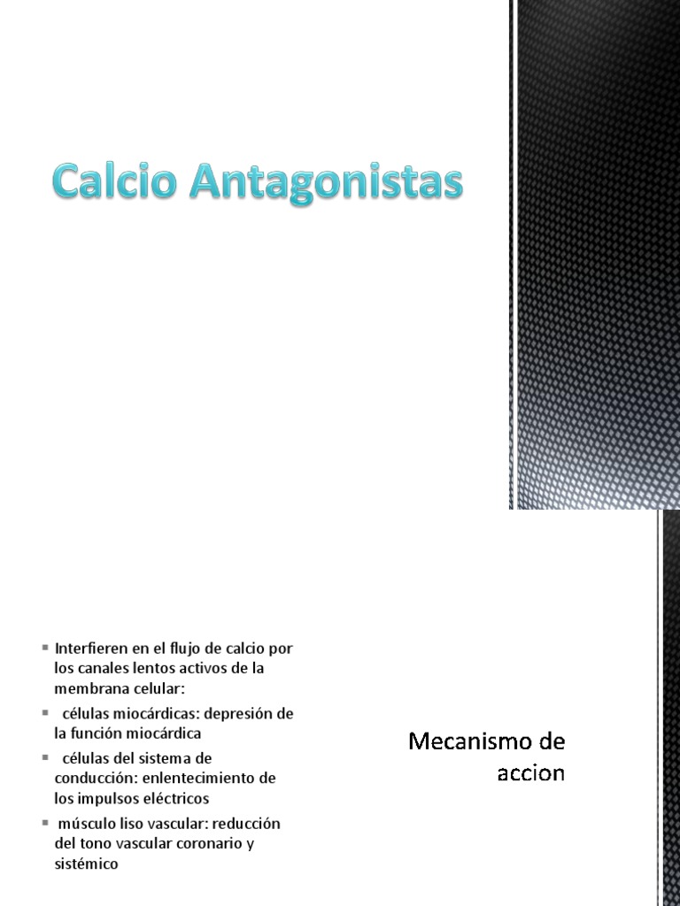Calcio Antagonistas PDF Arritmia cardiaca Angiología