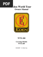 Eden World Tour: Owners Manual