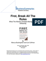 First Break All The Rules Book Summary PDF