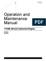 Operation and Maintenance Manual: 1104D (Mech) Industrial Engine