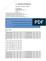 Strategies For Part II - Questions & Responses