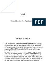 Visual Basics For Applications