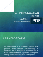 2.1 Introduction to Air Conditioning