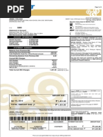 Statement Date: Mar 15, 2014 Billing Period Covering: Feb 16, 2014 - Mar 15, 2014