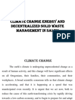 Climate Change Energy and Decentralized Waste Management in Salem