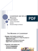 Leadership and Influence Process