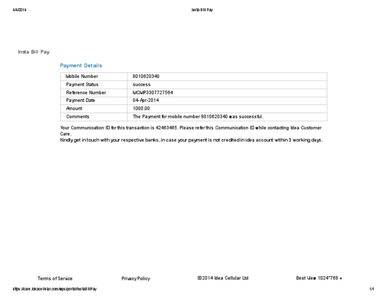 Insta Bill Pay | PDF