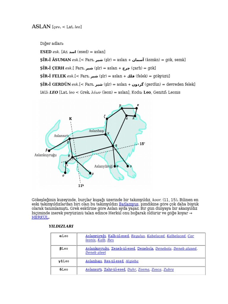 Aslan | PDF