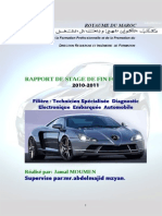 RAPPORT DE STAGE DE FIN FORMATION - Diagnostic Électronique Embarquée Automobile