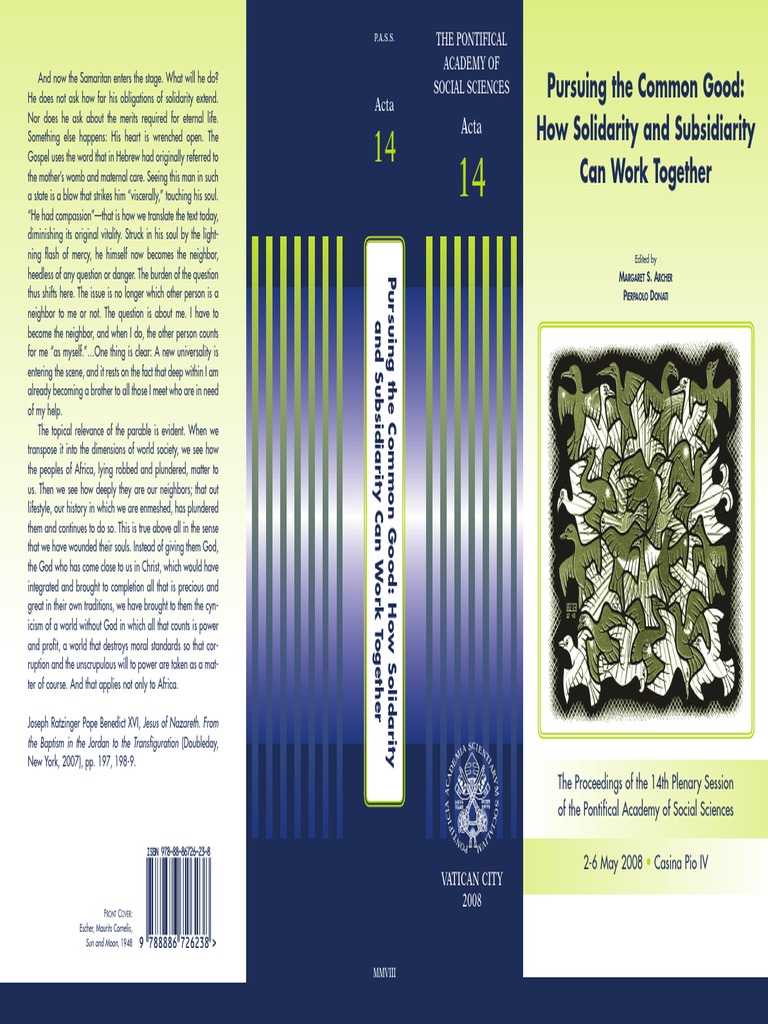 Actapass14 Catholic Social Teaching Common Good - 