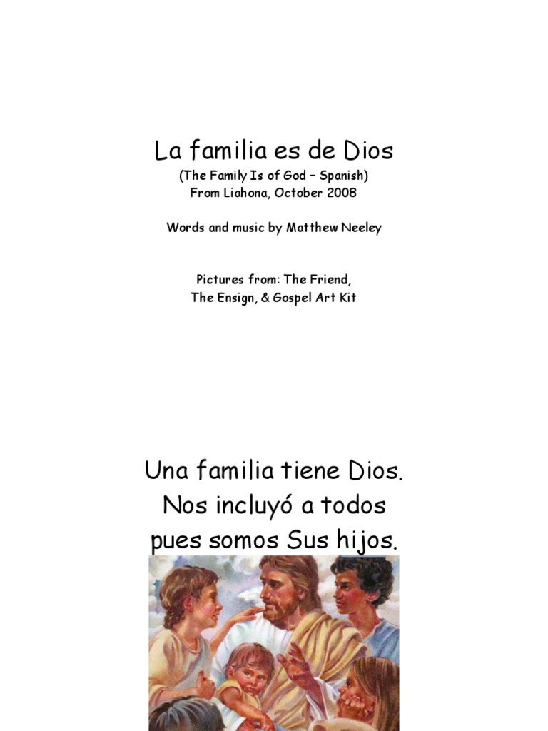 La Familia Es de Dios | PDF