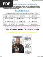 Chiller Flow Rates and Guidelines For Chilled Water System Piping