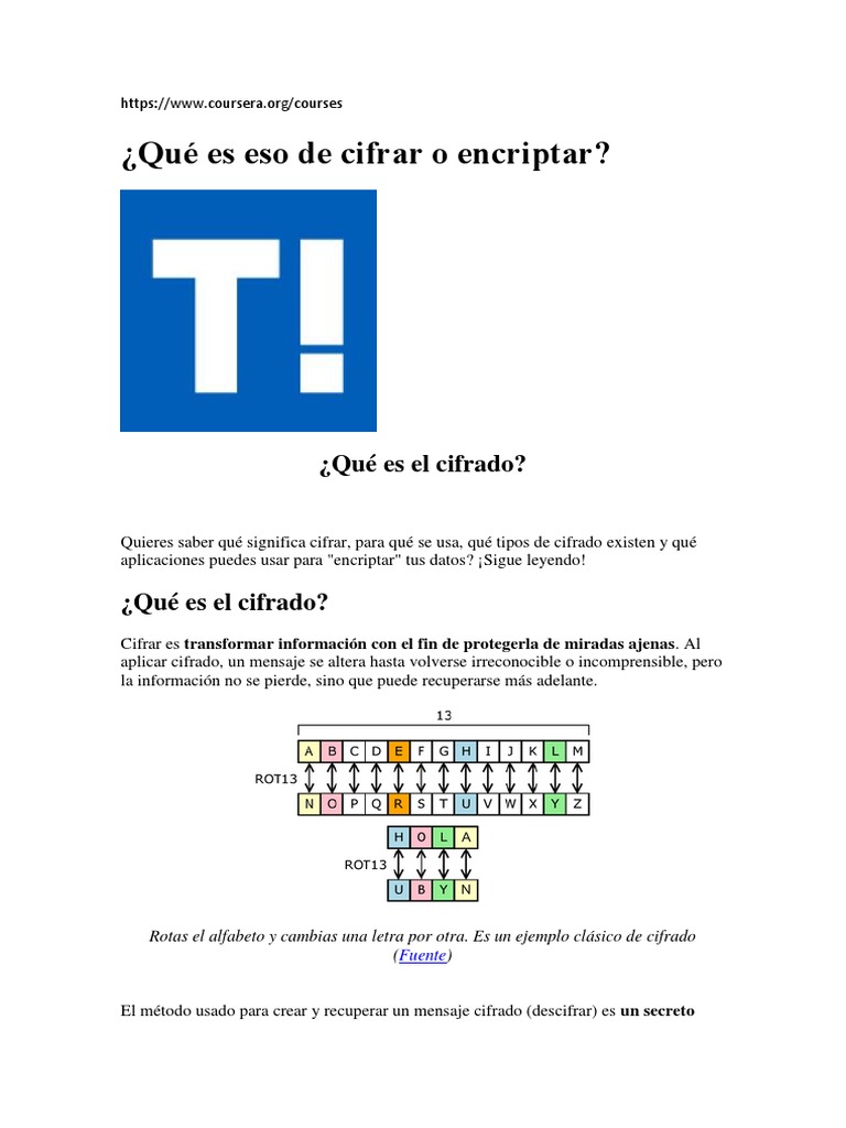 Cifrar o Encriptar | PDF | Criptografía | Criptografía de clave pública