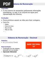 SISTEMA DE NUMERAÇÃO