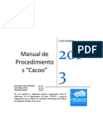 Manual de Procedimientos - CACOO