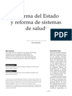 Reforma Del Estado y Reforma de Salud - Celia Almeida