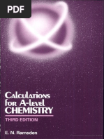 0748758399 Calculations for a-Level Chemistry