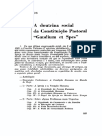 A doutrina social da Constituição Pastoral Gaudium et Spes