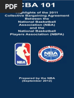 Download NBA Collective Bargaining Agreement Highlights by tjm9980 SN219180962 doc pdf