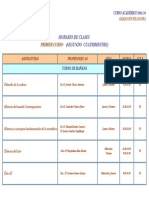 Horarios 2