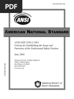 Merican Ational Tandard: ANSI/ASSE Z590.2-2003