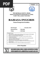 Download Soal TKM B Inggris Kls XI Des 2013 by Ahmad Rifai SN219183549 doc pdf