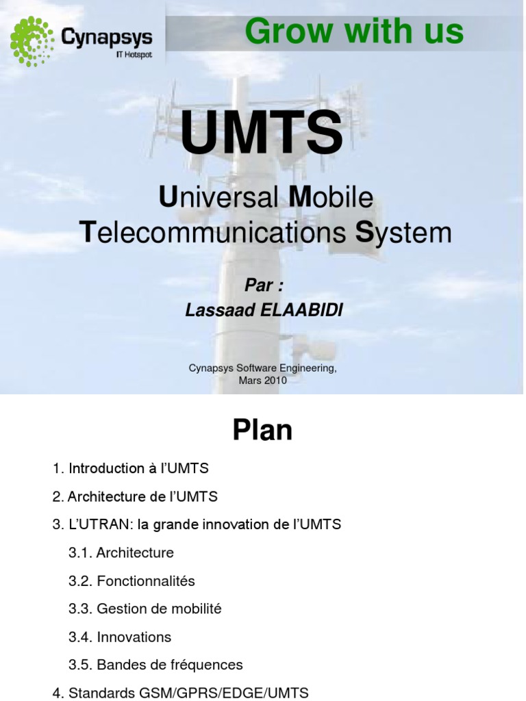 Umts | PDF | Accès haut débit par paquets | GSM