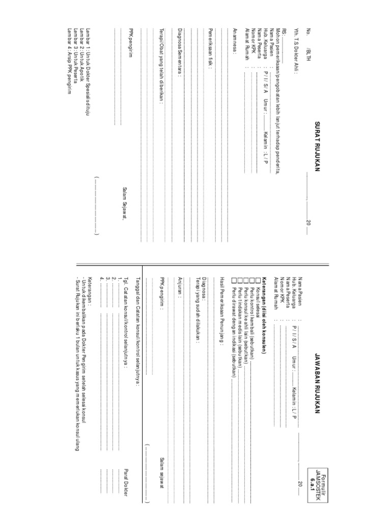 Contoh Surat Rujukan | PDF
