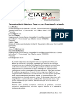 Mendoza Et Al., 2011. Determinación de Soluciones Espurias para Ecuaciones Irracionales