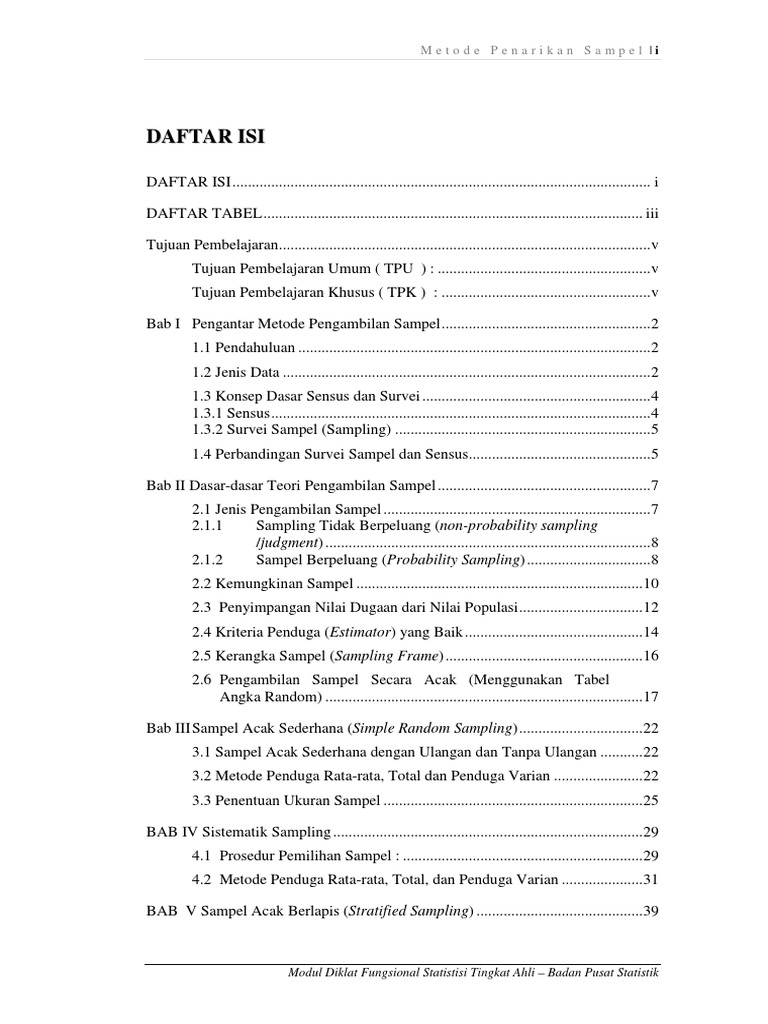 Metode Penarikan Sampel