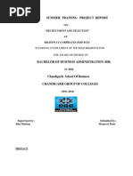 Download Project on Recruitment Selection by Owais Latief SN219212253 doc pdf