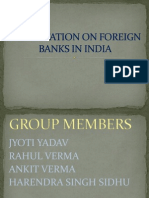 Presentation On Foreign Banks in India