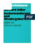 Adler, Gerhard - Seelenwanderung Und Wiedergeburt