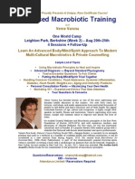 Advanced Macrobiotic Training