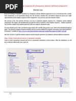 Impulse Response of Frequency Domain Component