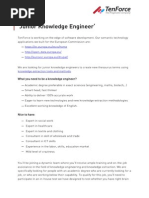 Download Junior Knowledge Engineer by TenForce SN219224743 doc pdf