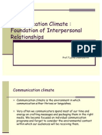 38285245 Communication Climate Foundation of Interpersonal Relationships
