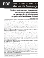 Cantem, Pode Acontecer Alguma Coisa - Tatiana Motta Lima