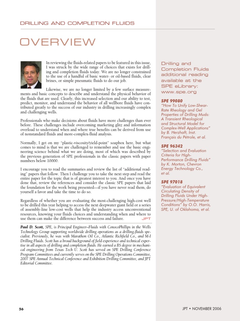 Drilling and Completion Fluids Overview | Download Free PDF | Casing ...