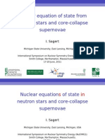 Nuclear Equation of State From Neutron Stars and Core-Collapse Supernovae