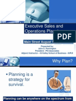 Executive Sales Operations Planning