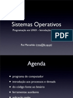 Sistemas Operativos: Programação em UNIX - Introdução (Teórica)