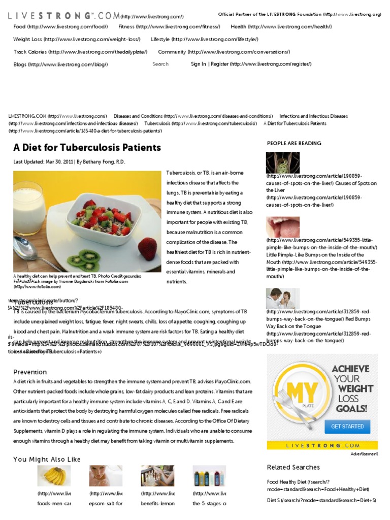 A Diet For Tuberculosis Patients LIVESTRONG PDF Healthy Diet