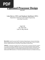 Pipelined Processor Design