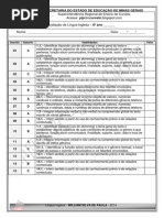 AVALIAÇÃO DIAGNÓSTICA - 6º ANO